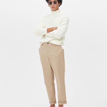 Ribbed Roll Neck Sweater