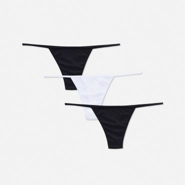 3-Pack Microfiber Thongs