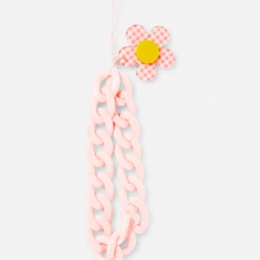 Chunky Chain Flower Phone Charm