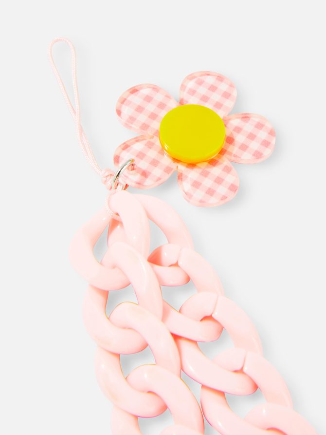 Chunky Chain Flower Phone Charm - Image 2