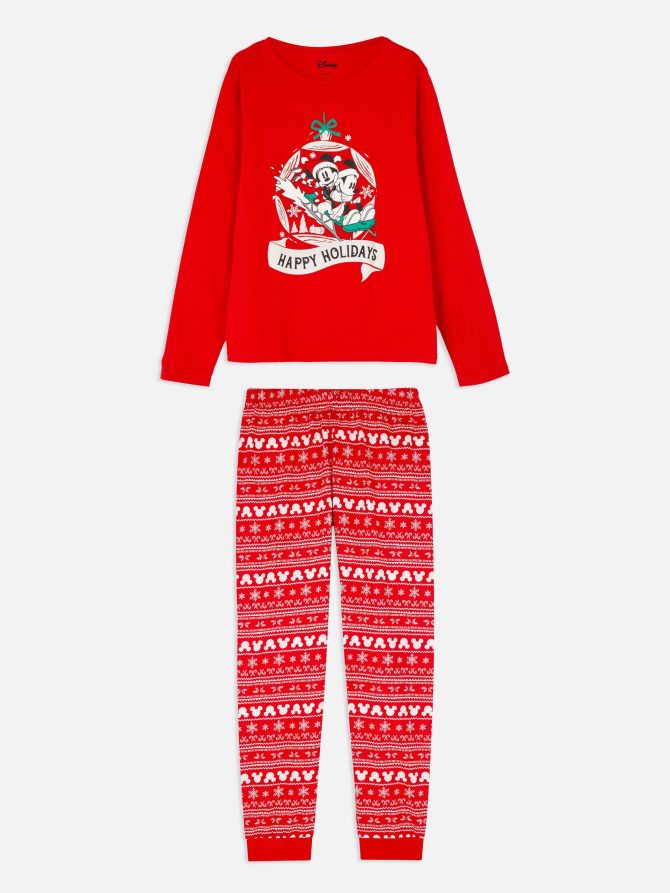 Disney's Characters Printed Full-Length Pajamas