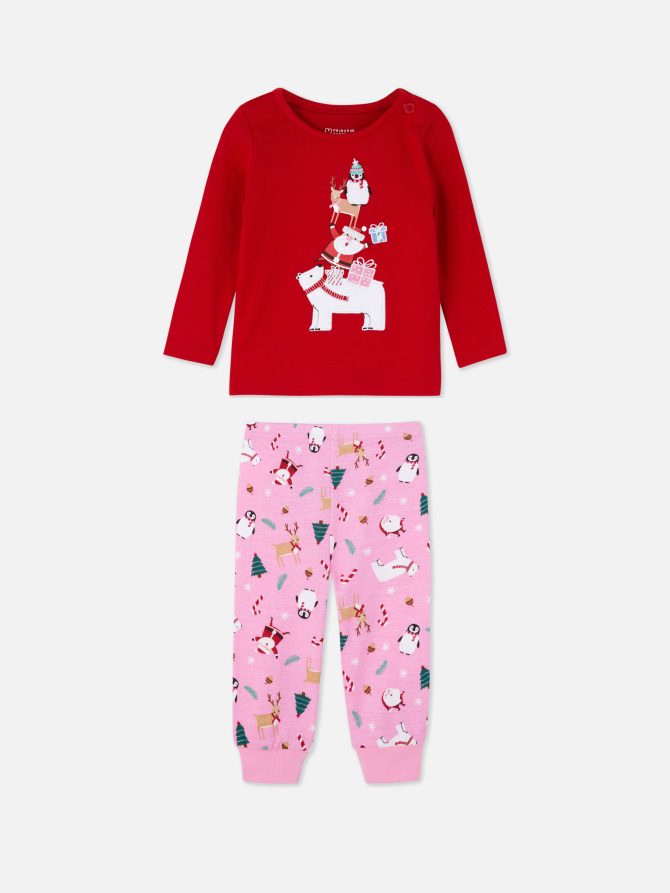 Cotton Christmas Pajama Set - Image 3