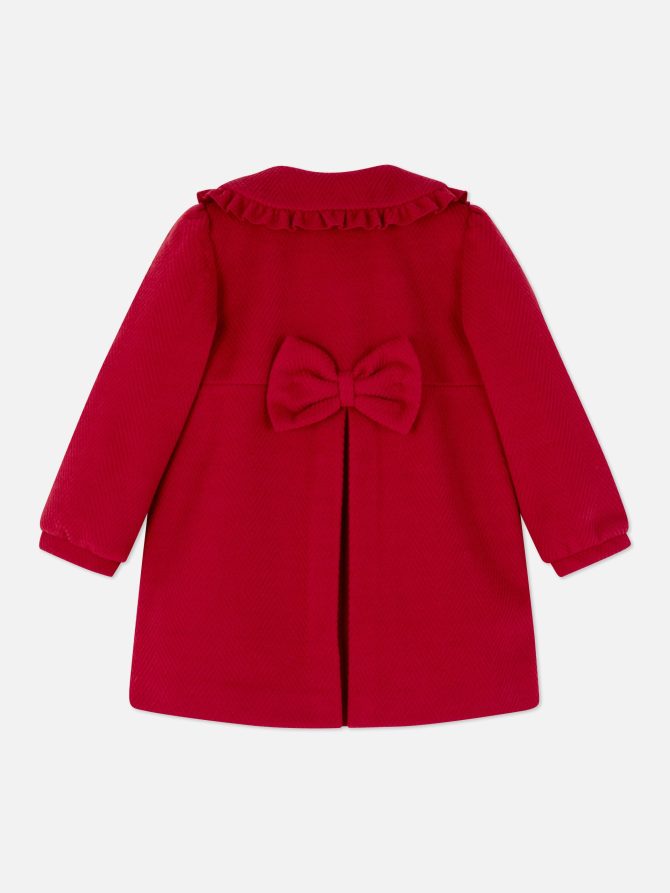 Ruffle Collar Button-Up Coat - Image 4