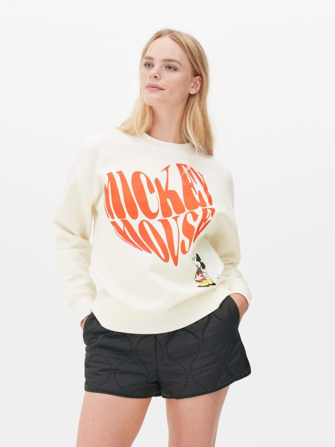 Disney’s Mickey Mouse Love Heart Sweatshirt - Image 2
