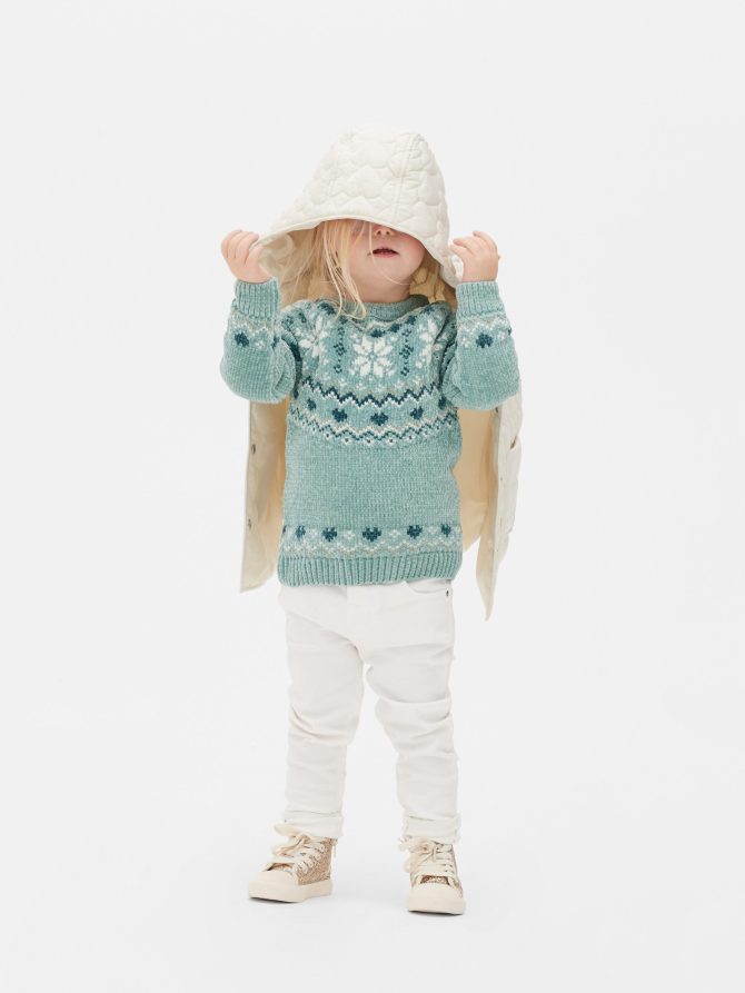 Chenille Fair Isle Sweater