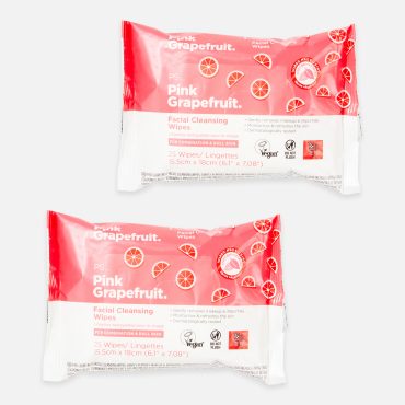 PS… Pink Grapefruit Facial Cleansing Wipes