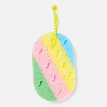 Hanging Stripe Shower Sponge