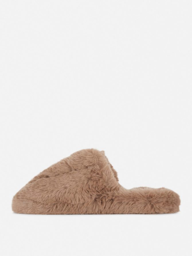 Faux Fur Mule Slippers - Image 4