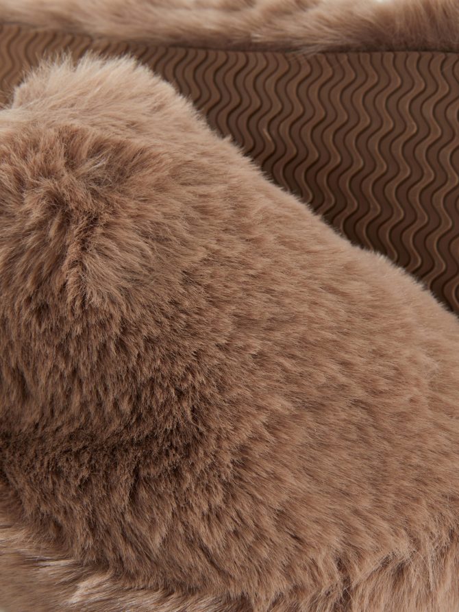 Faux Fur Mule Slippers - Image 5