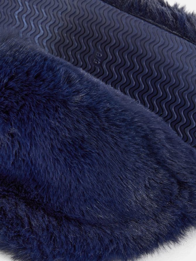 Faux Fur Mule Slippers - Image 5