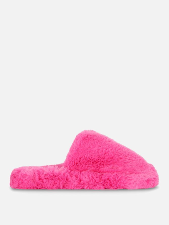 Faux Fur Mule Slippers