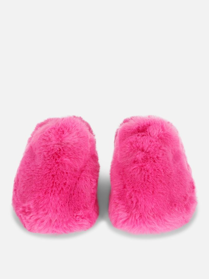 Faux Fur Mule Slippers - Image 2
