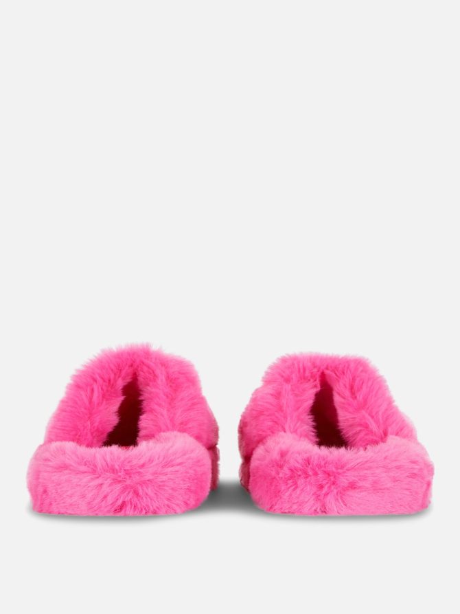Faux Fur Mule Slippers - Image 3