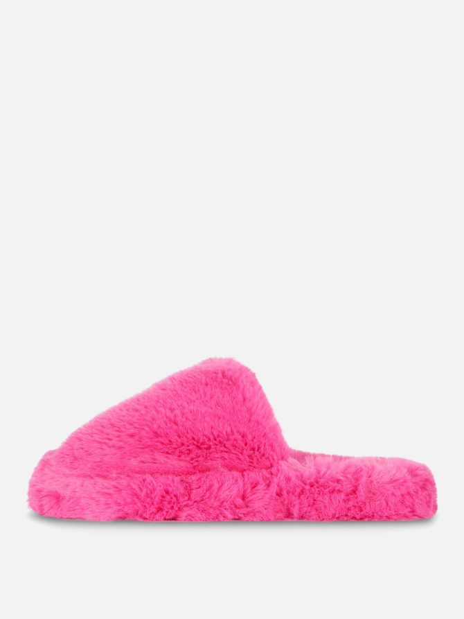 Faux Fur Mule Slippers - Image 4