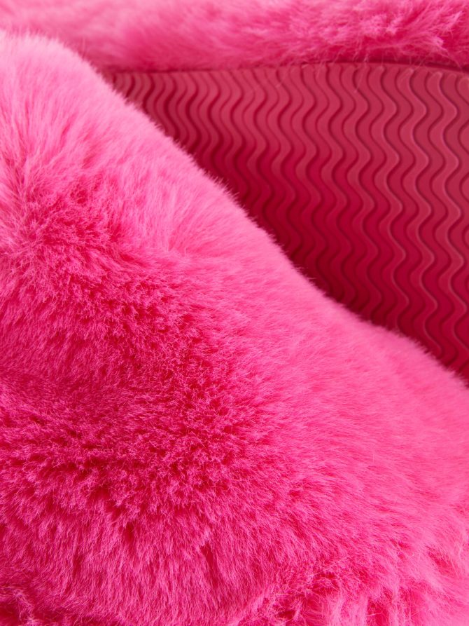 Faux Fur Mule Slippers - Image 5