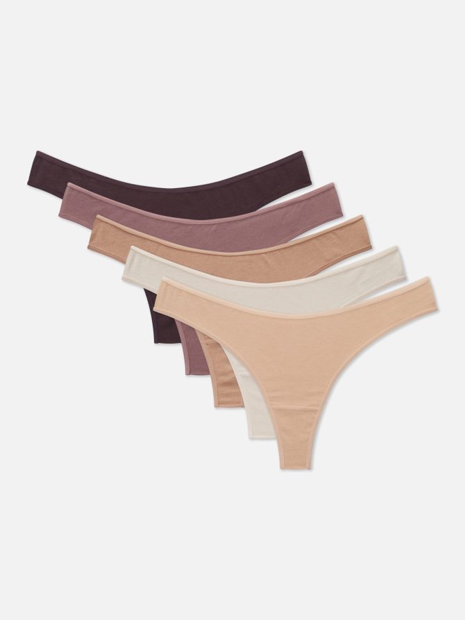 5-Pack Soft Stretch Thongs