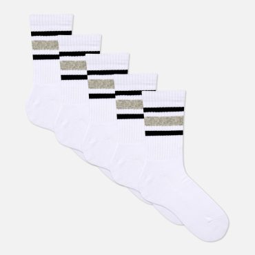 5-Pack Striped Sports Socks