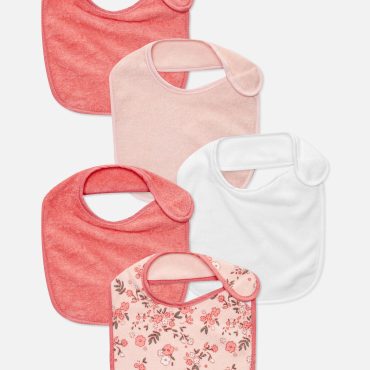 5-Pack Terry Cloth Bibs