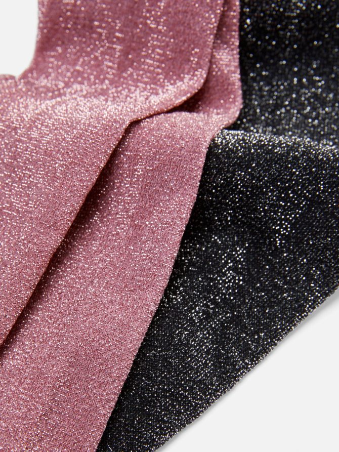 2-Pack Opaque Glitter Tights - Image 2