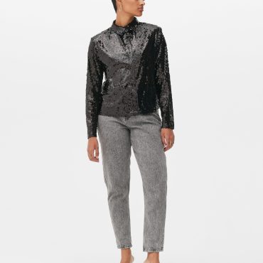 Metallic Sequin Shirt