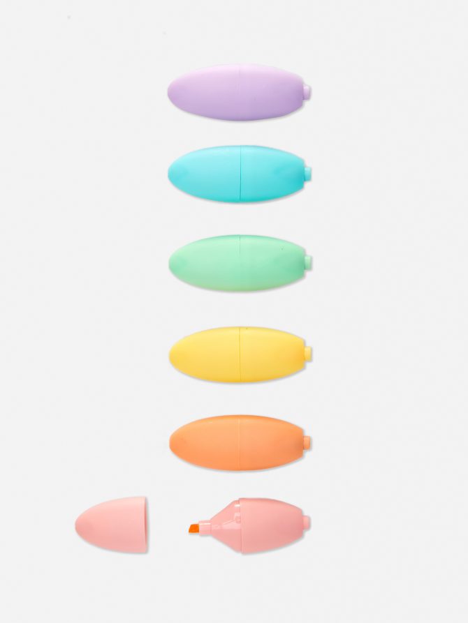 6-Pack Mini Highlighter Set