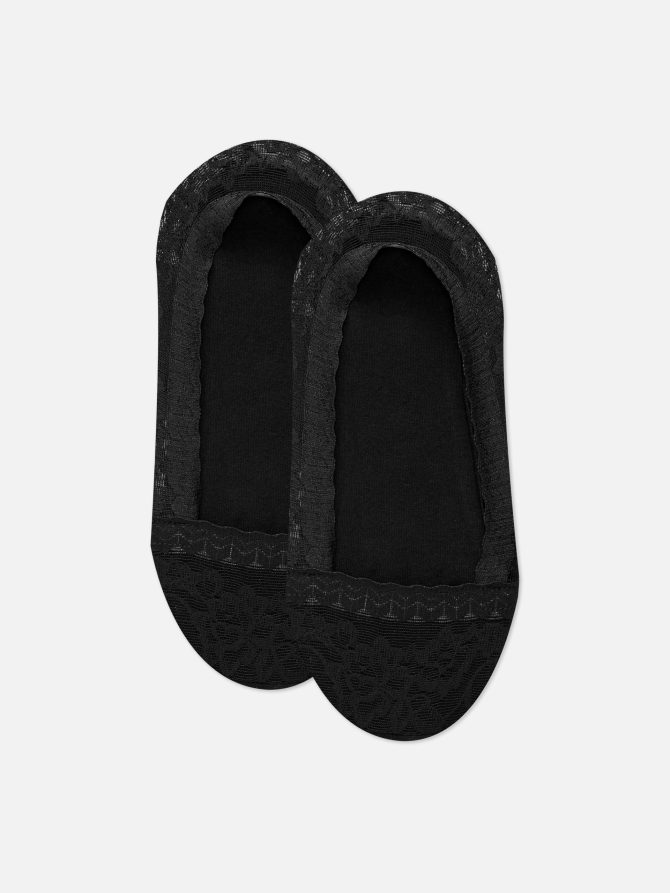 2-Pack Lace Footie Socks