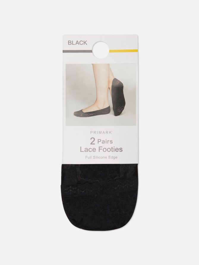 2-Pack Lace Footie Socks - Image 3