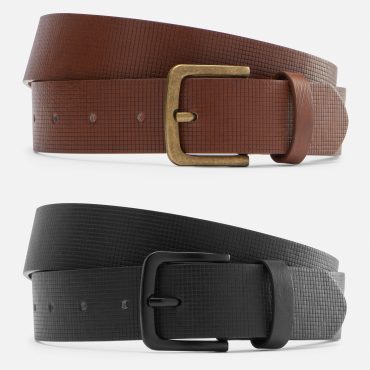 2-Pack Embossed Belts