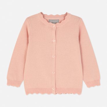 Scallop Trim Cardigan