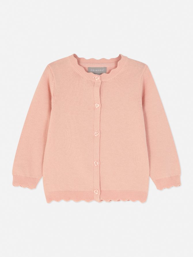 Scallop Trim Cardigan