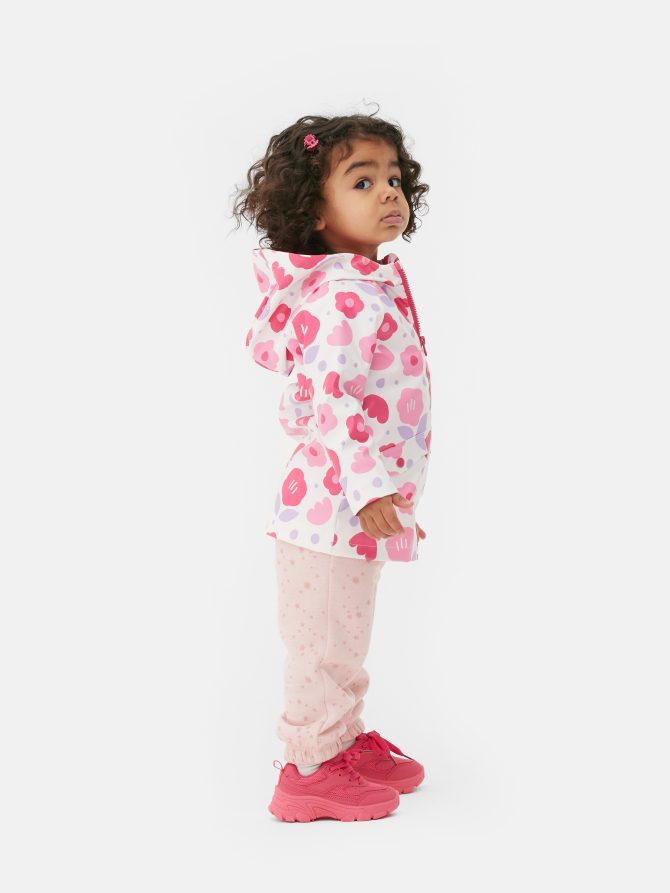 Floral Hooded Raincoat