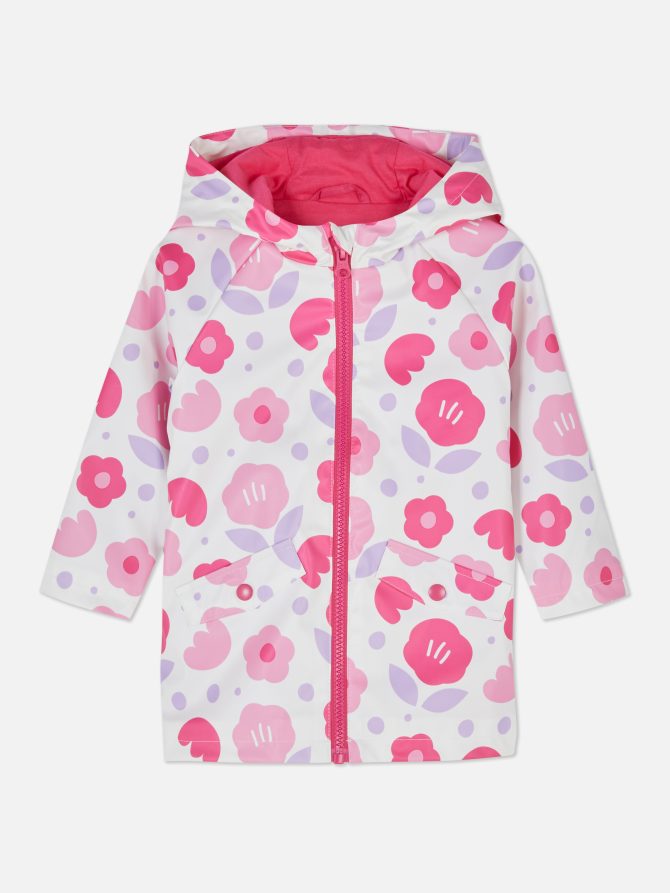 Floral Hooded Raincoat - Image 3