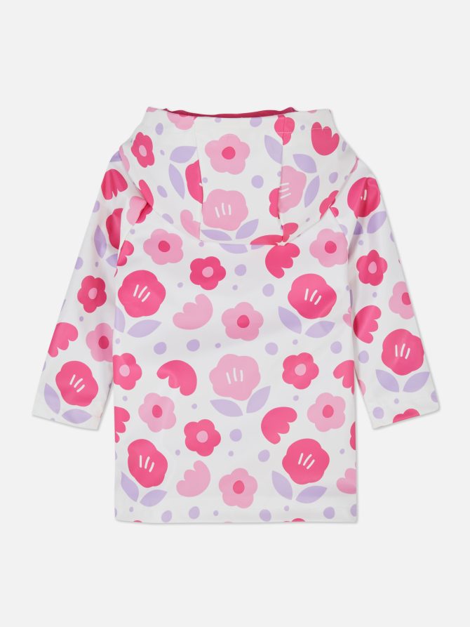 Floral Hooded Raincoat - Image 4