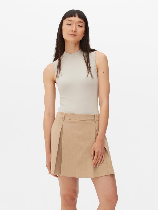 High Neck Narrow Rib Bodysuit - Image 2