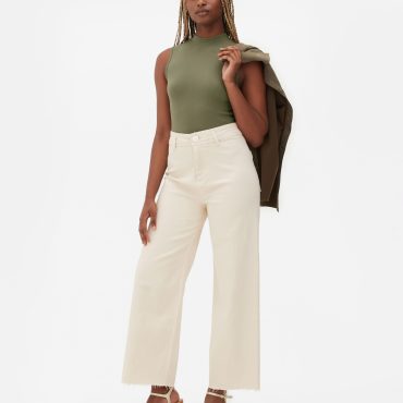 High Neck Narrow Rib Bodysuit