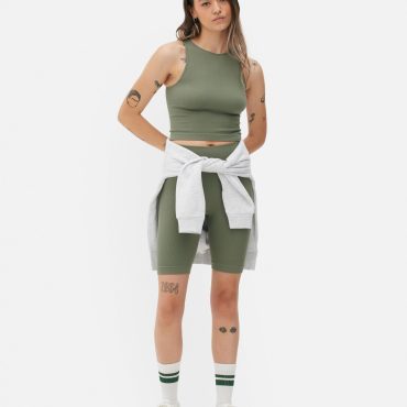Rib Cropped Tank Top