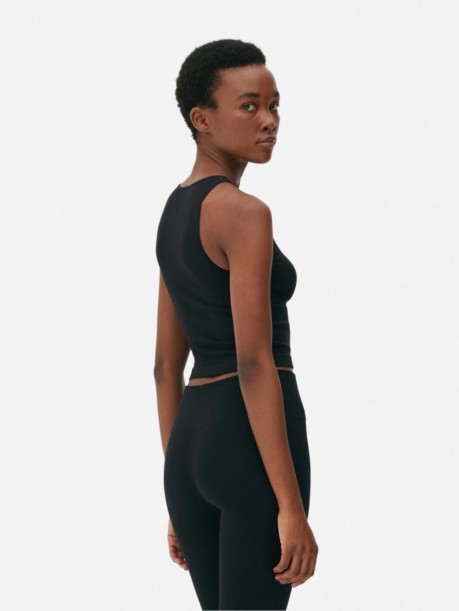 Rib Cropped Tank Top - Image 4