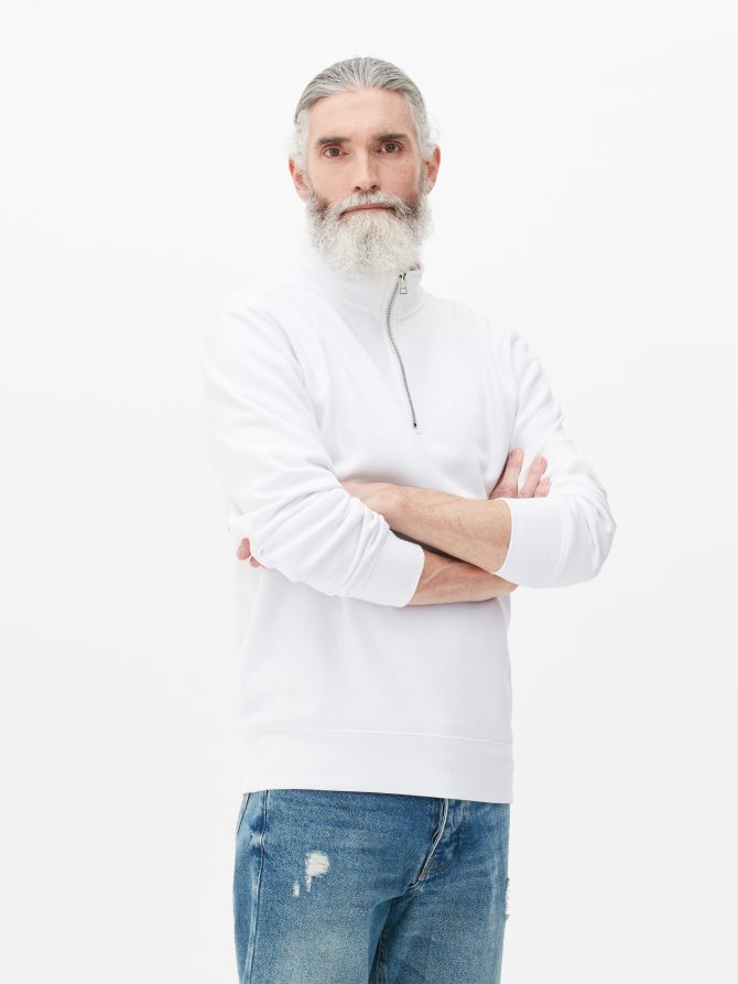 Quarter Zip Long Sleeve Sweatshirt - Image 2