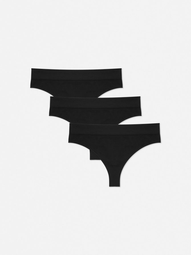 3-Pack Essential Seamfree Thongs