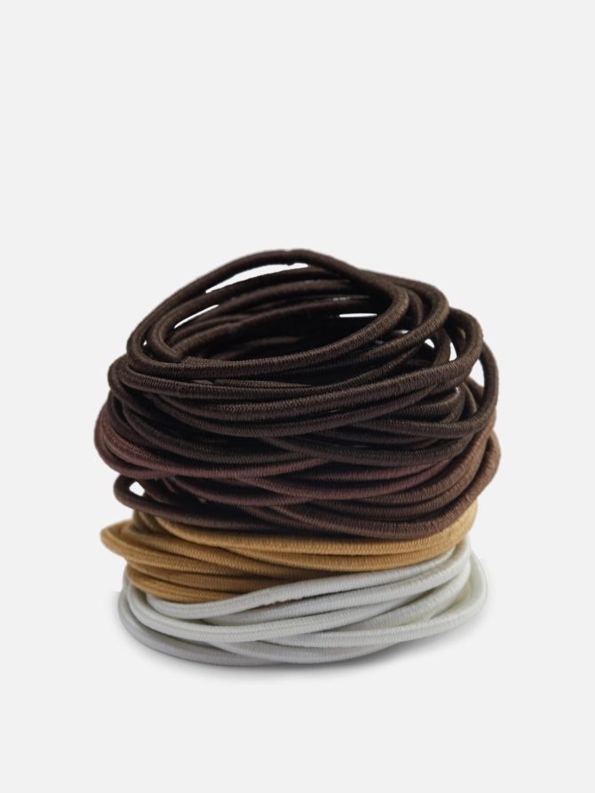 60-Pack Skinny Ponytail Holders