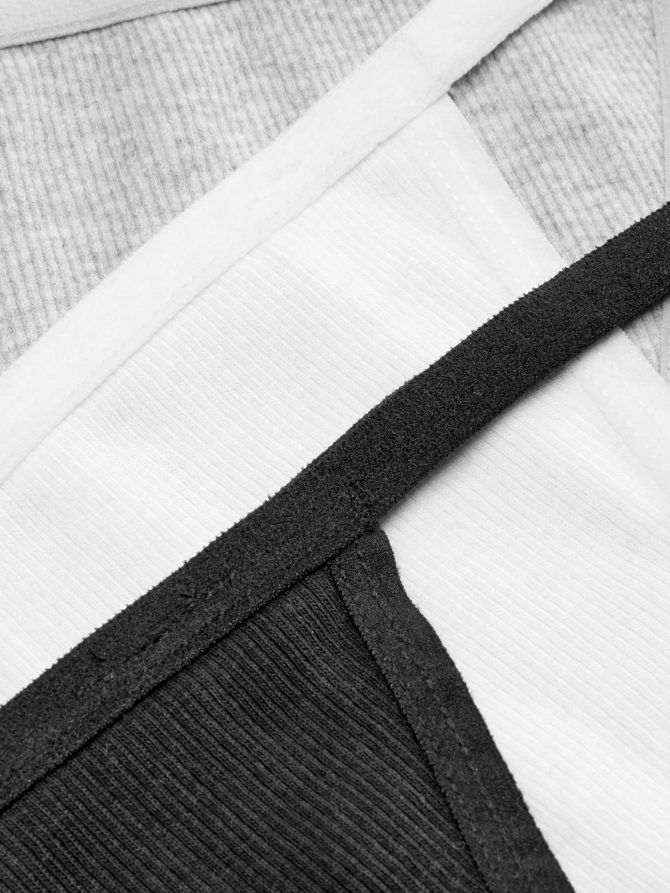 3-Pack Ribbed String Thongs - Image 2