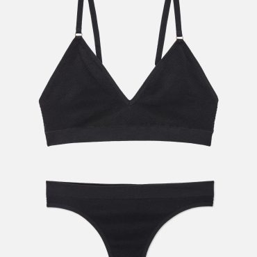 Seamfree Triangle Bralette & Thong Set