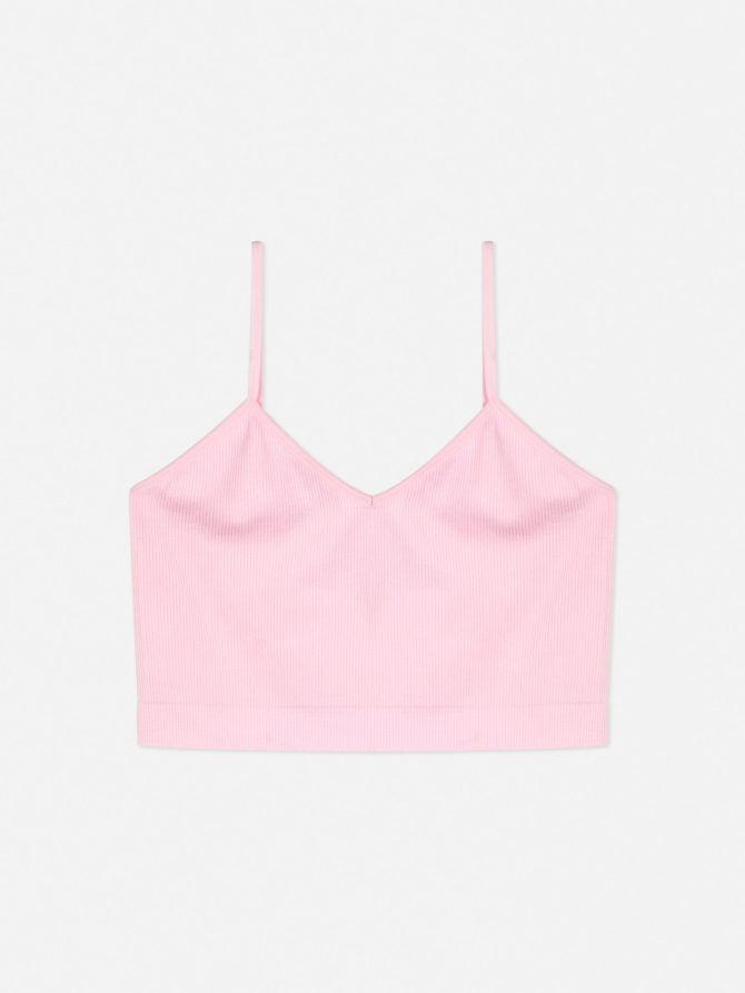 Ribbed Cropped Cami Lounge Pajama Top