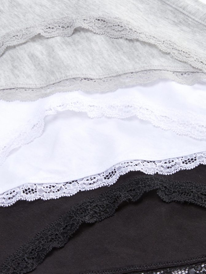 3-Pack Essential Lace Trim Mini Briefs - Image 2