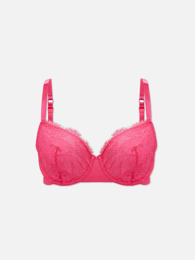 D-G Diamanté Strap Lace Bra