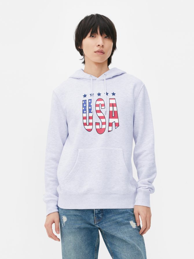 USA Print Hoodie - Image 2
