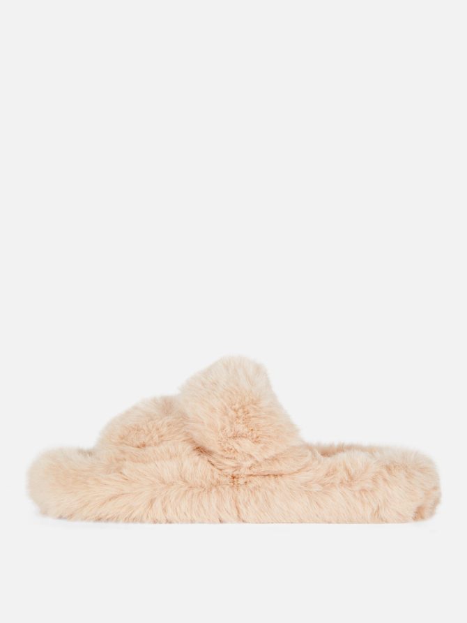 Fluffy Double Strap Slippers - Image 4