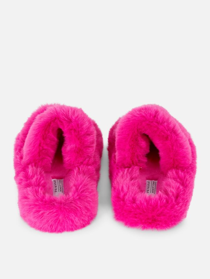 Fluffy Double Strap Slippers - Image 3