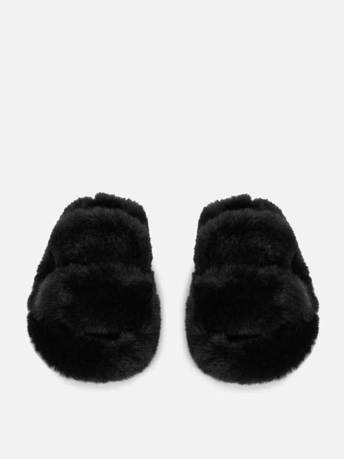 Fluffy Double Strap Slippers - Image 2