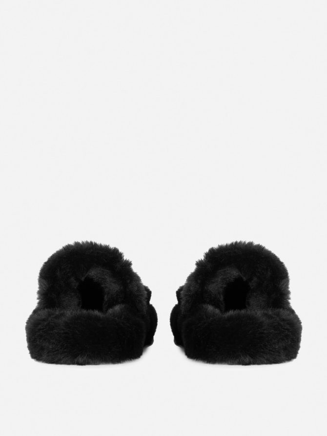 Fluffy Double Strap Slippers - Image 3